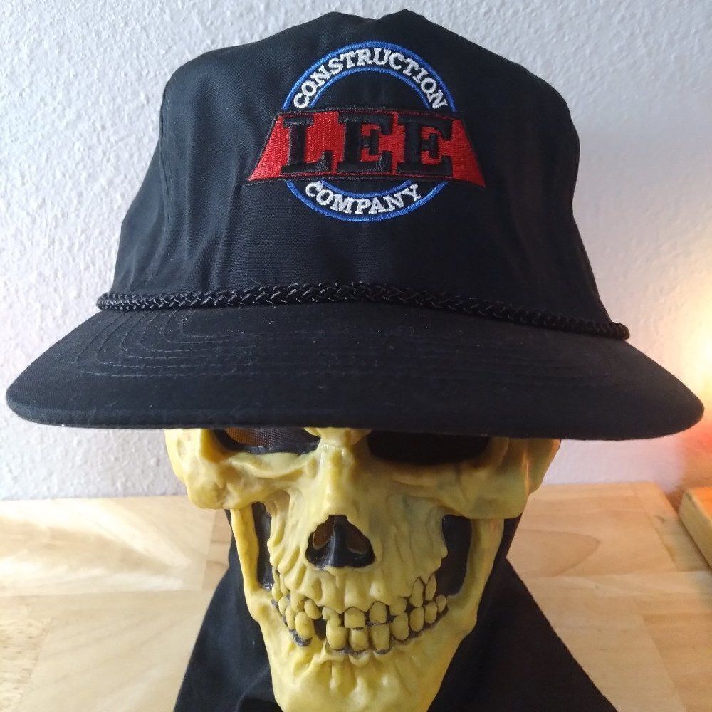 Deadstock Vintage Lee Construction Company Strap Back Hat
